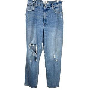 Abercrombie 90’s straight ultra high rise jeans sz 30